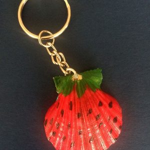 Shell keychains - strawberry